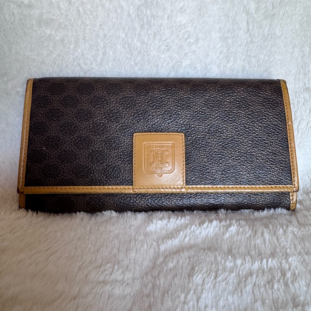 Celine Authentic Vintage Triomphe Continental Wallet GUC